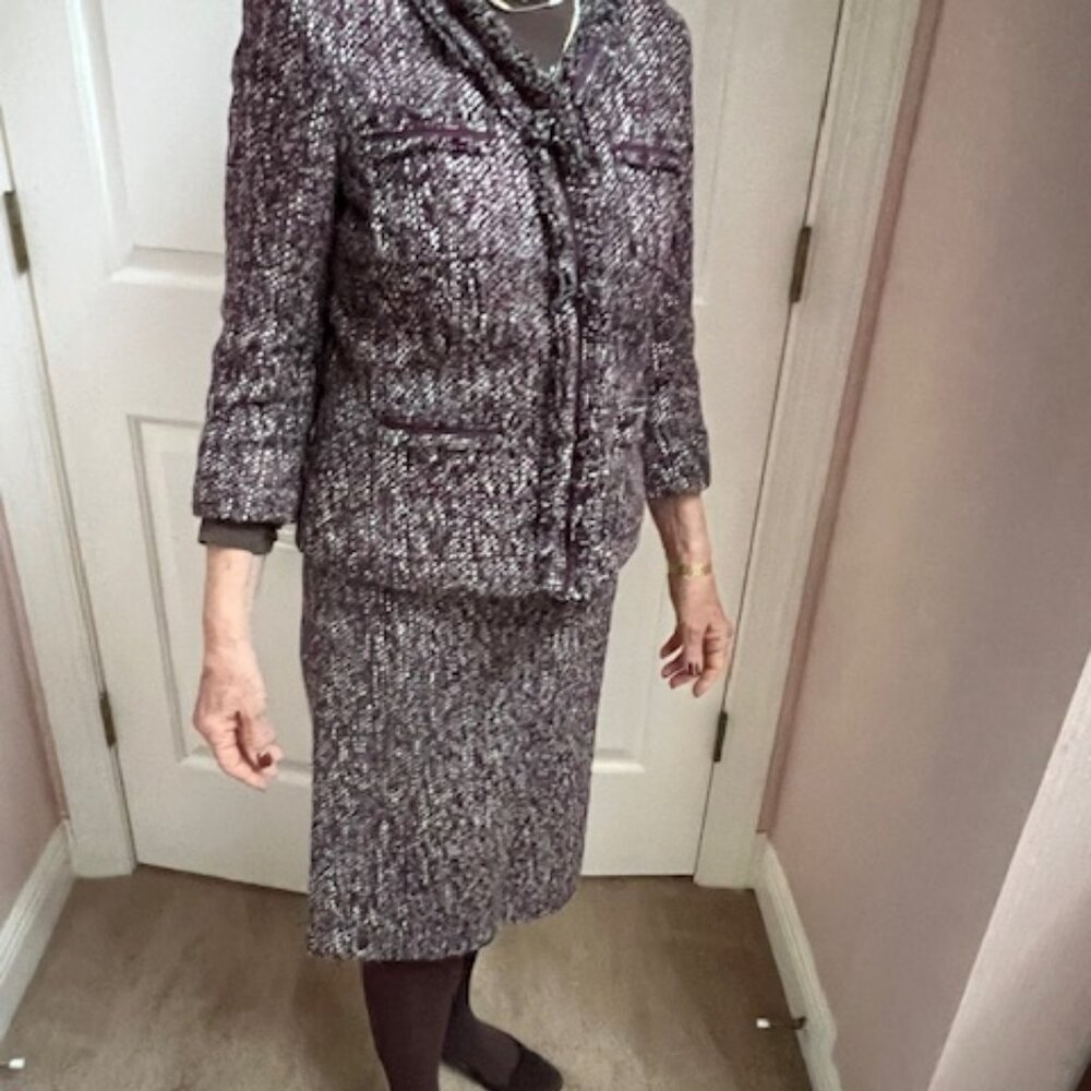 Talbots tweed suit  size 6